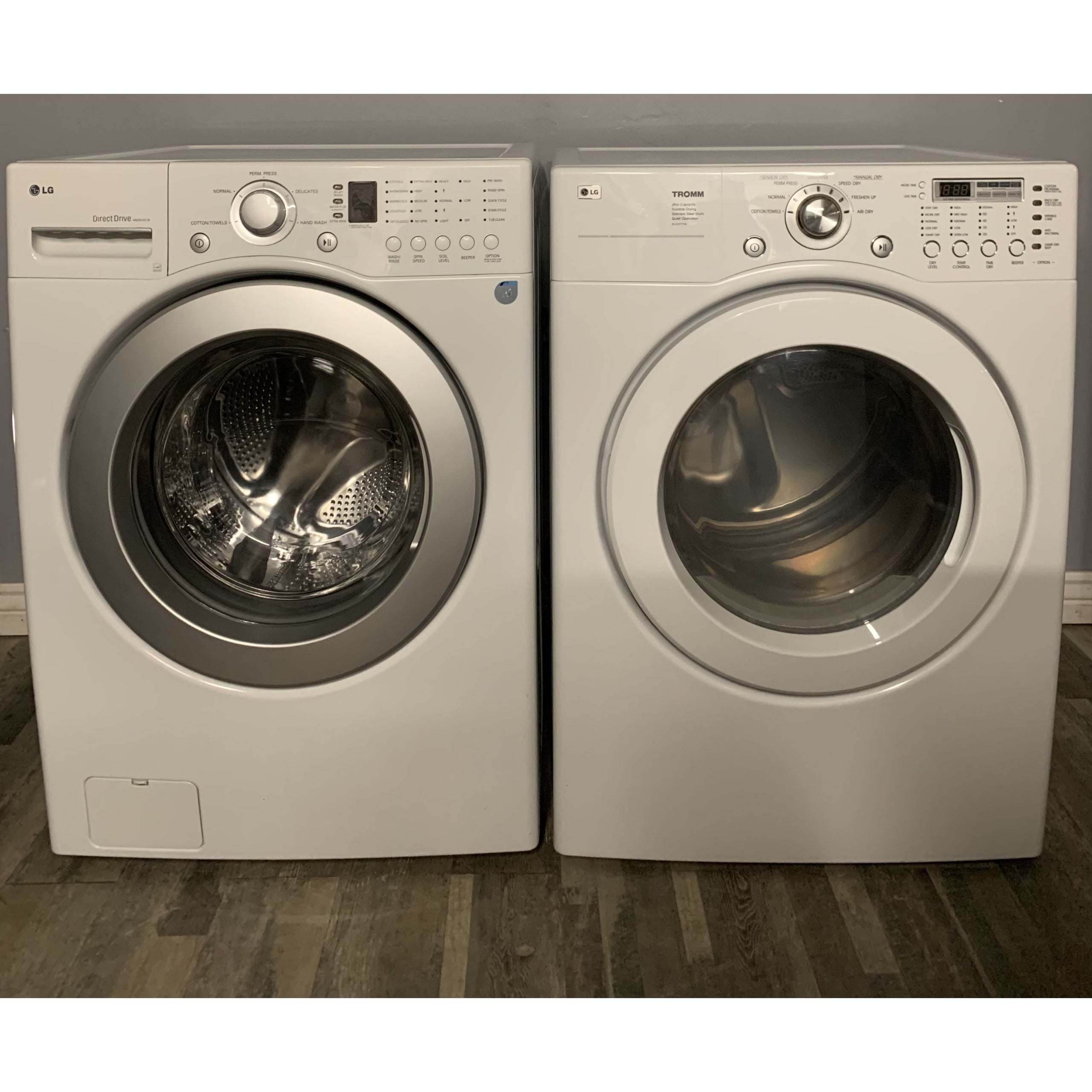 LG 3.6 Cu. Ft. Washer & 7.3 Cu. Ft. Electric Dryer Frontline Appliances