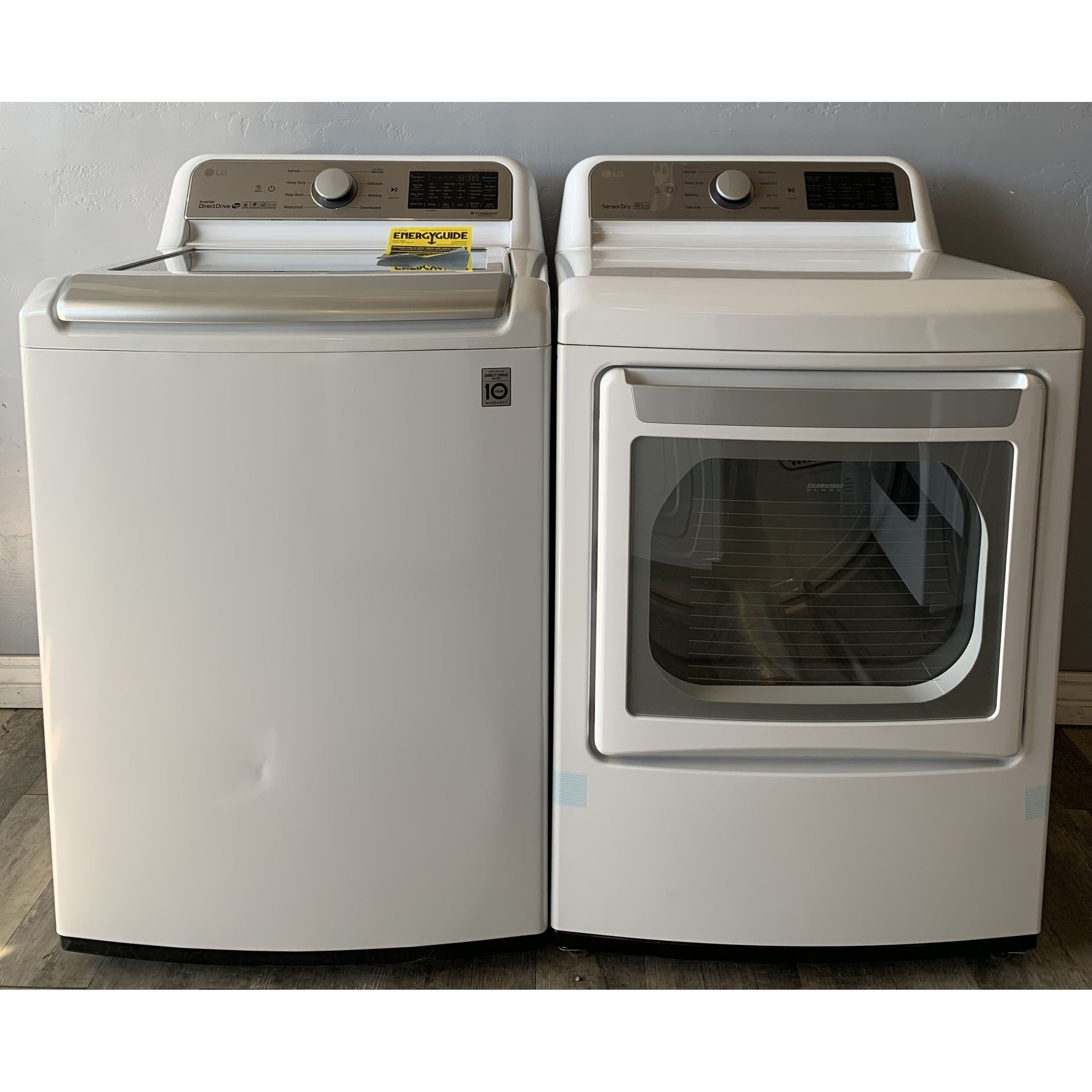 LG 5 Cu. Ft. Washer & 7.3 Cu. Ft. Electric Dryer Deep Fill Frontline