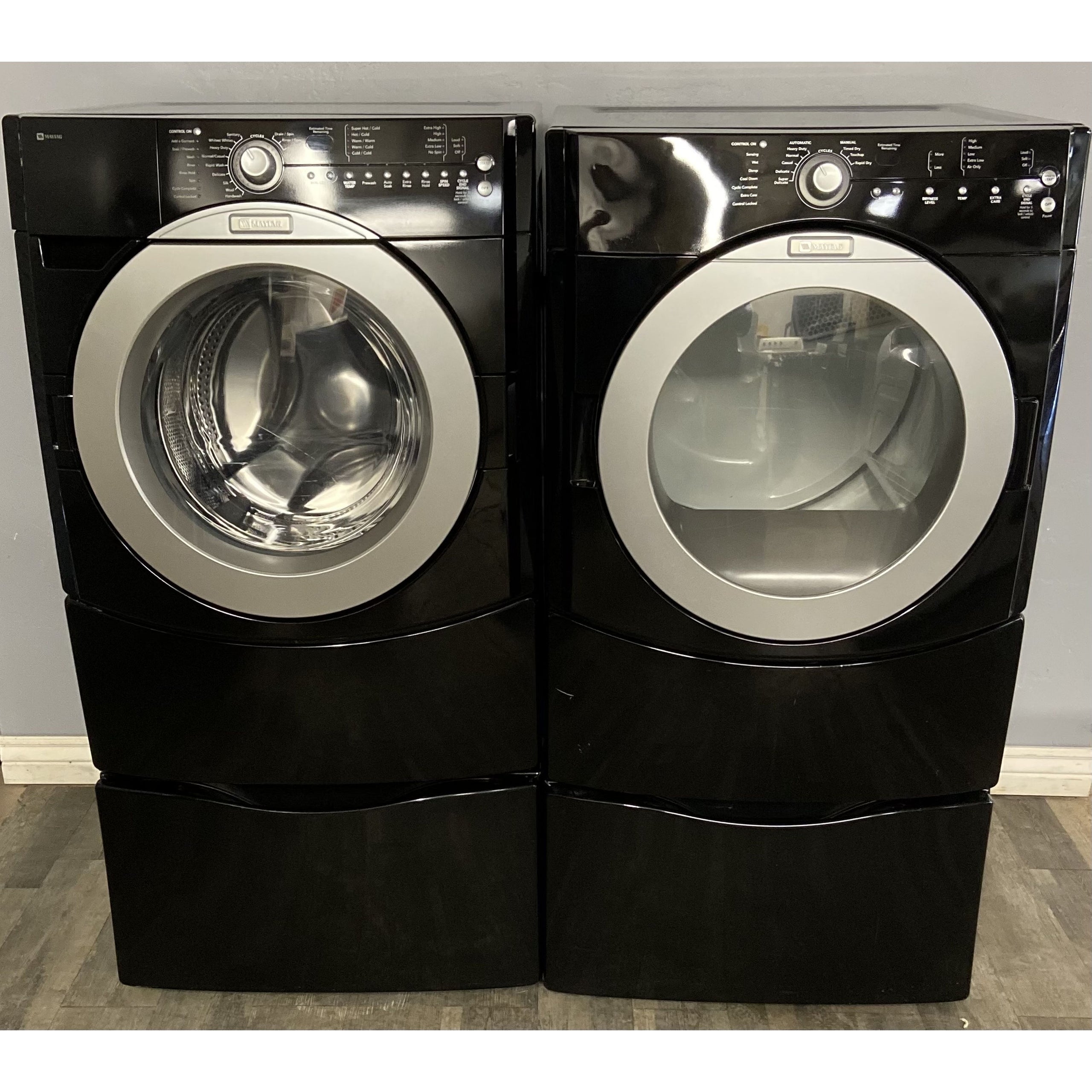 Black maytag washer sales and dryer