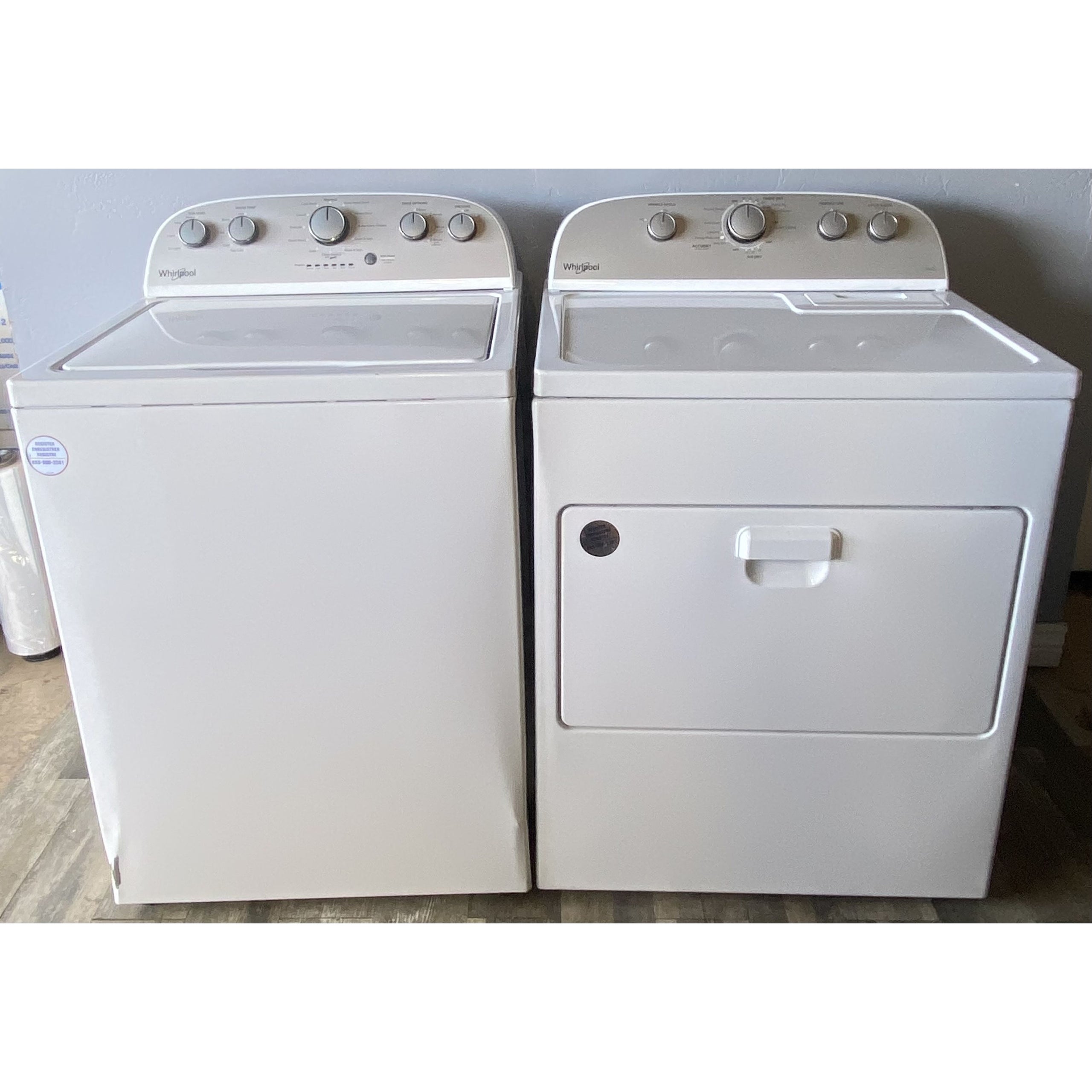 Whirlpool 4.3 Cu. Ft. Washer WTW5000DW & 7 Cu. Ft. Electric Dryer